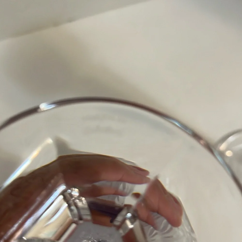 Marquis by Waterford crystal glass candleholders set of two clear heavy crystal